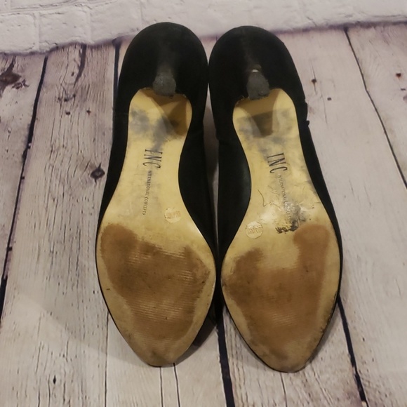 I.N.C BOOTIES HEELS BLACK - Picture 7 of 7